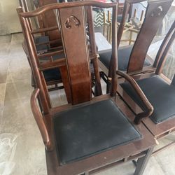 Six Oriental Chairs