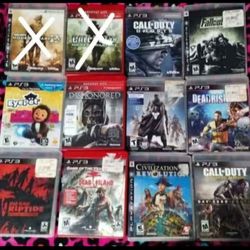 PS3 Games, $6 Each