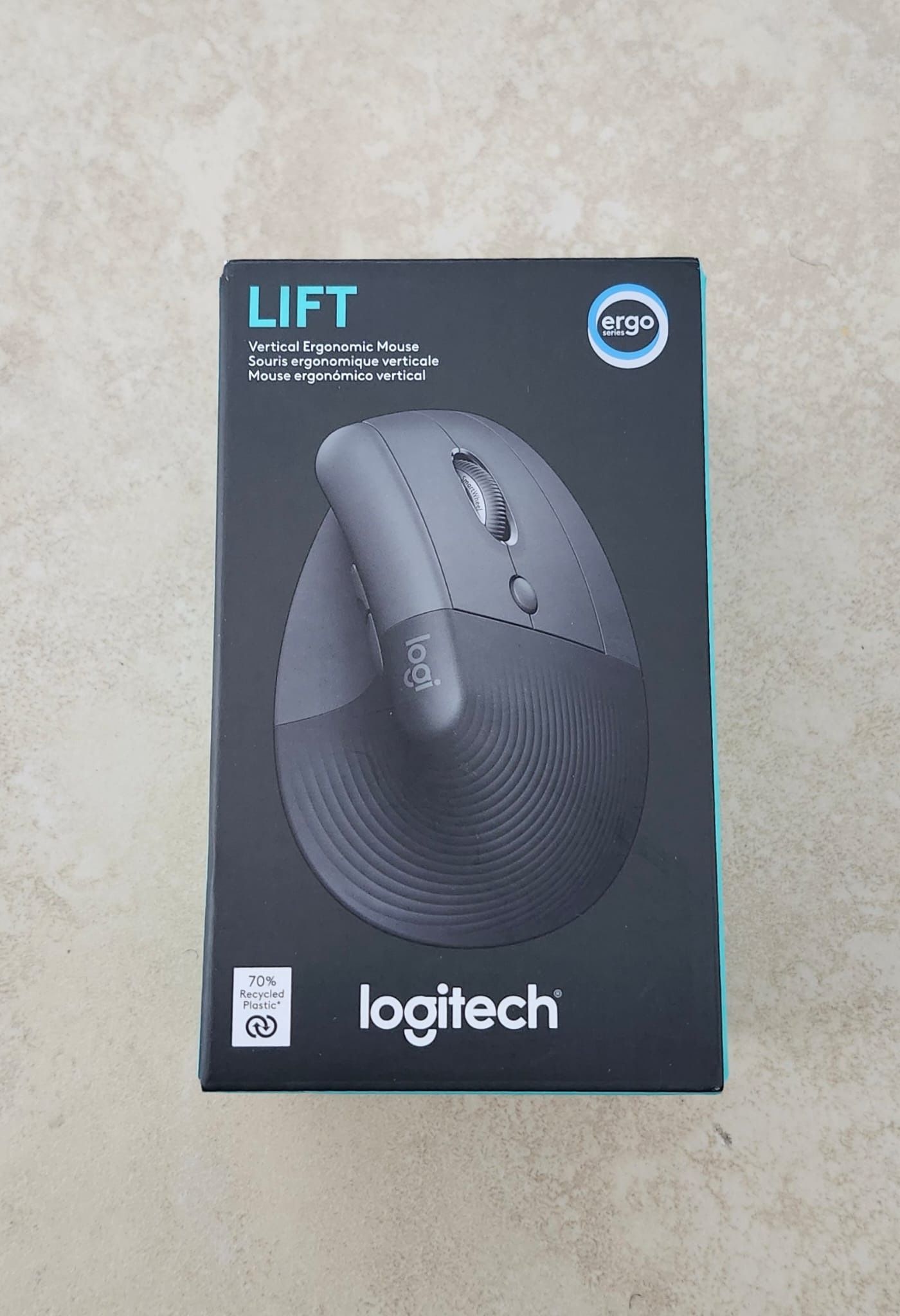 Logitech Lift Wireless Vertical Ergonomic Series Mouse - Graphite (Left-Handed)