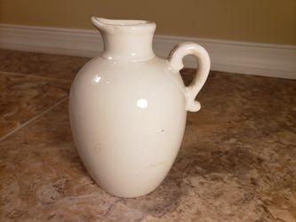 Vintage old ceramic vase signed by R rose