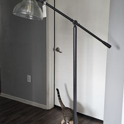 Floor Lamp With Glass Shade 