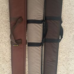 Lot of 3, 52” soft sided gun cases with zippers