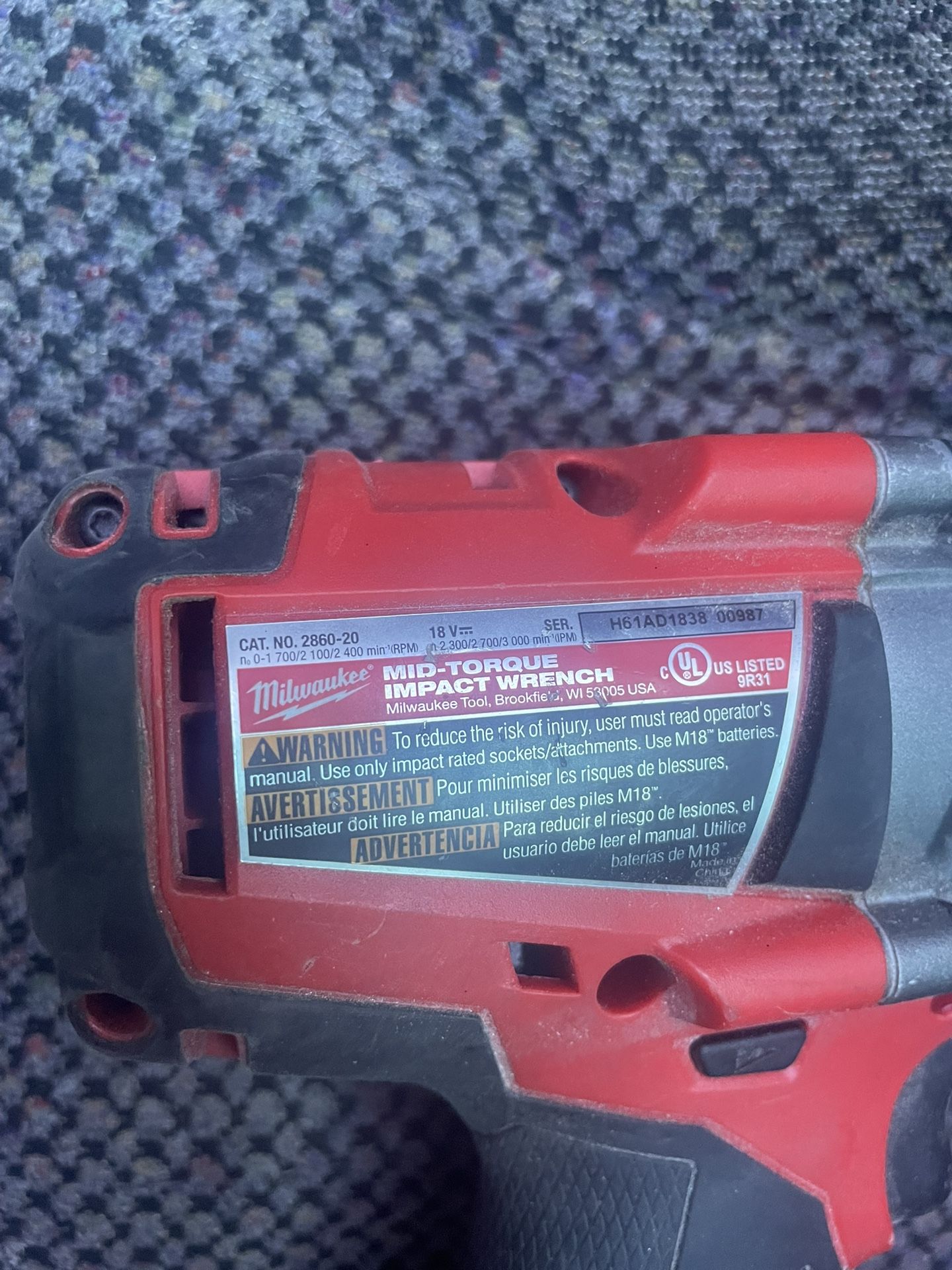 Milwaukee Mid torque impact wrench