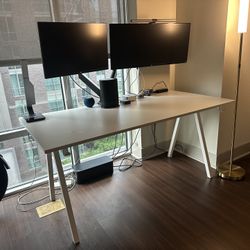 White IKEA Desk