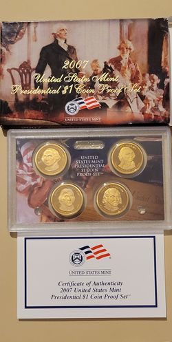 2007 US Mint Presidential $1 Coin Proof Set