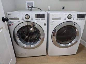 LG Front Load Washer WM3670HWA and Gas Dryer DLGX3371W Set - free delivery and hook up
