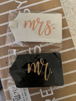 Newlyweds Luggage Tags 