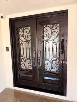 Wrought iron door 61”x81”