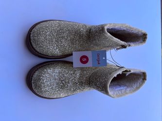 BRAND NEW Gold Glitter Boots Booties
