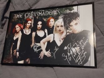 Crüxshadows Signed Band Photo – Multiple Autographs – Framed – Personalized
