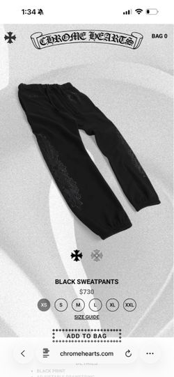 Chrome hearts horseshoe floral sweatpants