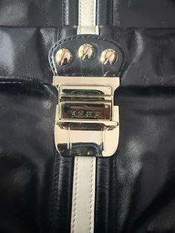 Y2K L.A.M.B. by Gwen Stefani black leather tote bag