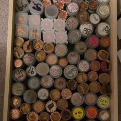 Lincoln Memorial and Wheat Pennie Rolls