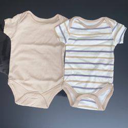 Brand new Baby Bodysuits- Set Of 2. Size 3-6 M