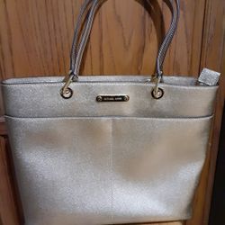 Michael Kors Gold Metallic Tote