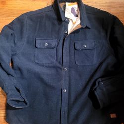 Brand New Men's Jachs Blue Wool Blend Shirt Jacket XXL