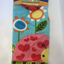 New Ladybug Hooded Towel
