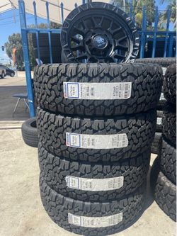 LT285/70R17 BFGOODRICH 4 New Tires / SET OF 4 NEW RIMS