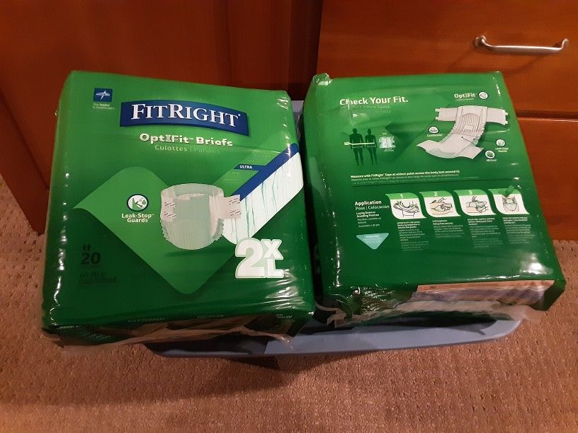 FIT RIGHT ULTRA ADULT DIAPER, 2XL