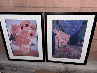 Reprint Van Gogh Framed Art Prints Set of 2
