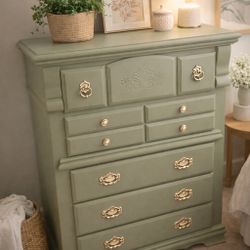 Sage Green Solid Dresser 