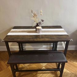 Dining Table With Benches 