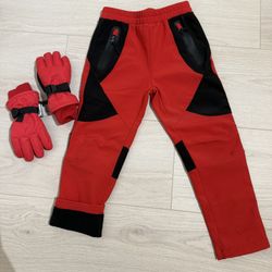 Kids Snow Pants And Gloves