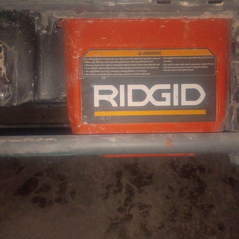 Ridgid Wet Saw