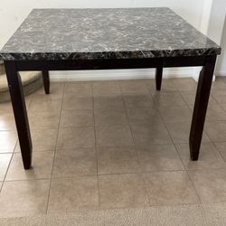 Dining table and chairs