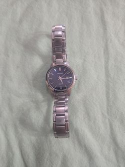 Womans seiko  blue face  watch