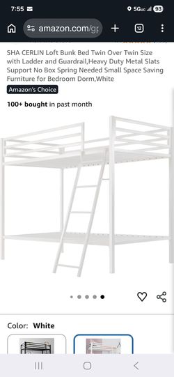 Twin Over Twin Metal Bunk Bed Sets - $50 Each