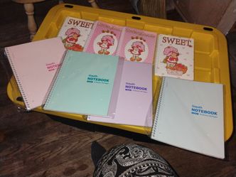 There are eight notebook