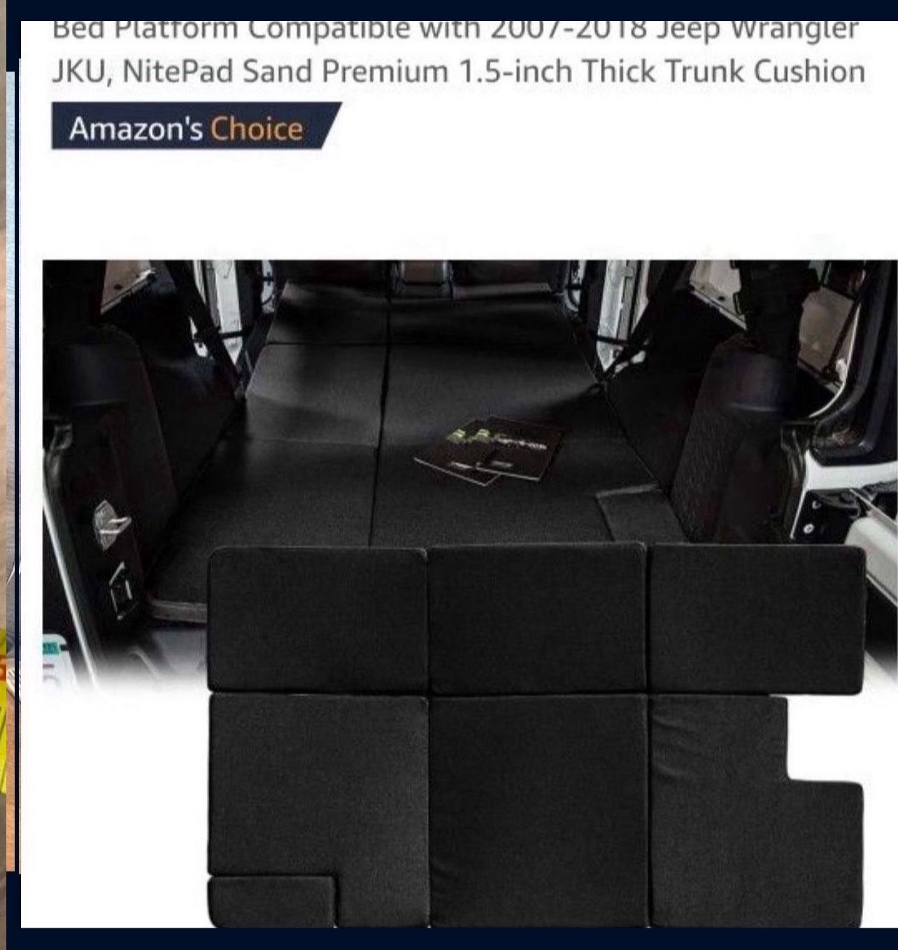 Jeep JK Cushions For Mattress