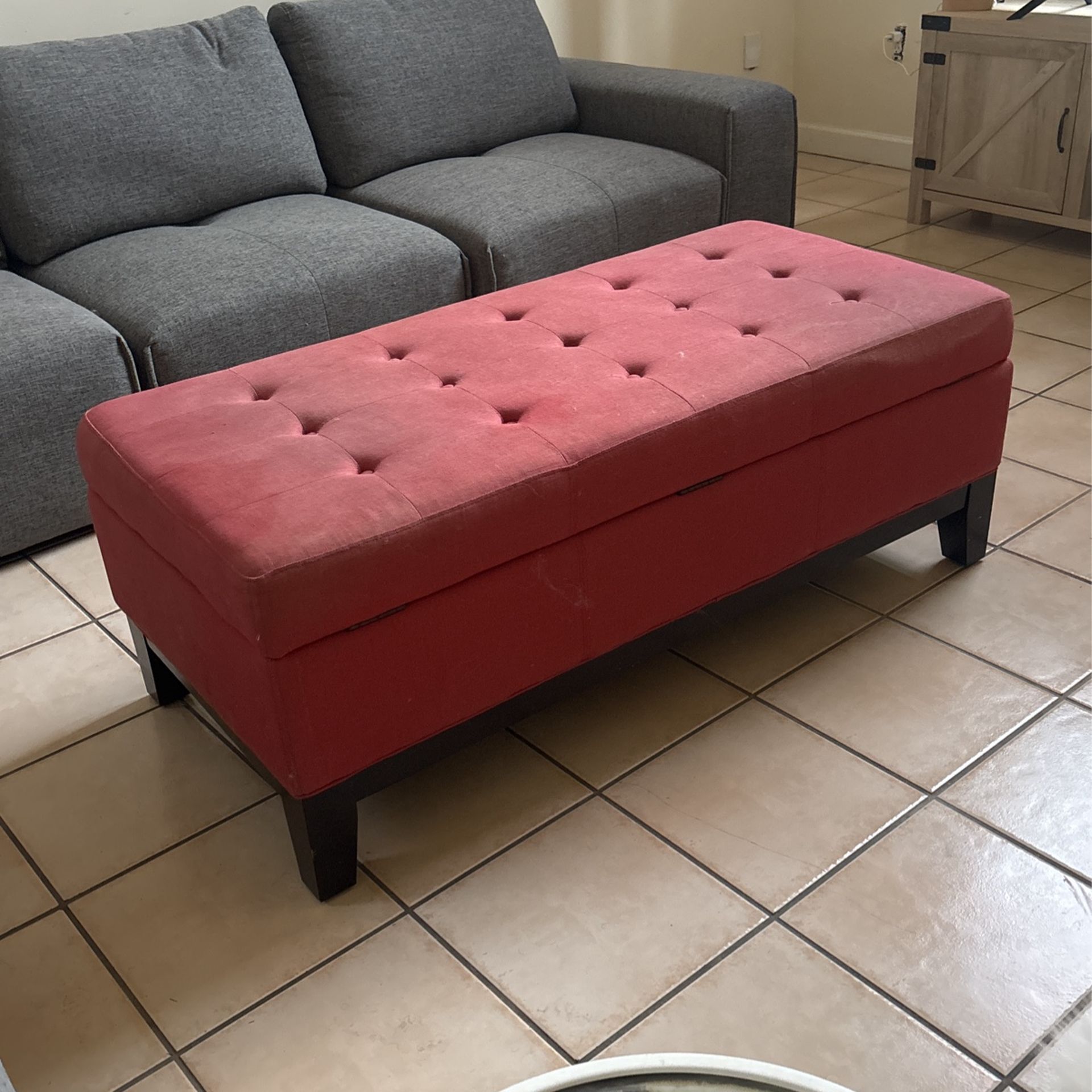 Red Ottoman