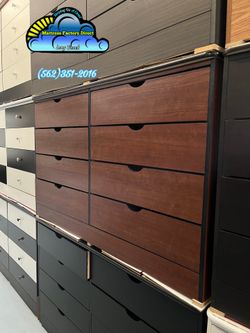 Cherry Katy eight drawer dresser new cajonera Comoda compressed