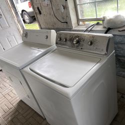 ❤️EXCELLENT RUNNING EXTRA LARGE CAPACITY WHIRLPOOL ELECTRIC DRYER & MAYTAG WHIRLPOOL  WASHER!😍BOTH RUN LIKE BRAND NEW!🥰BOTH BEEN CLEANED IN & out, 