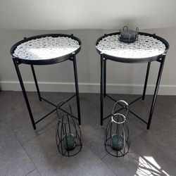 End Tables - Black Metal 