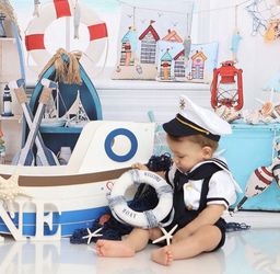 Baby marine outfit top
