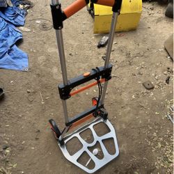 Folding Hand Truck, 309 lbs. Load Capacity, Aluminum Portable Cart, Convertible Hand Truck and Dolly