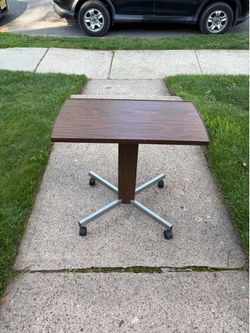 Vintage Gusdorf Model 7220  Accent Table on Wheels