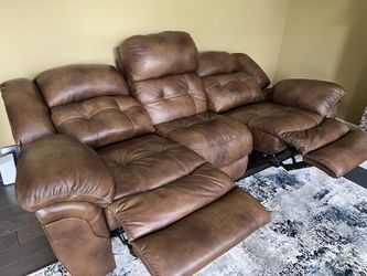 Leather Reclining Couch