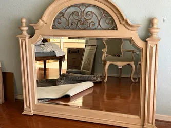 Beautiful Mirror that can be used as a HEADBOARD or on a DRESSER - $50