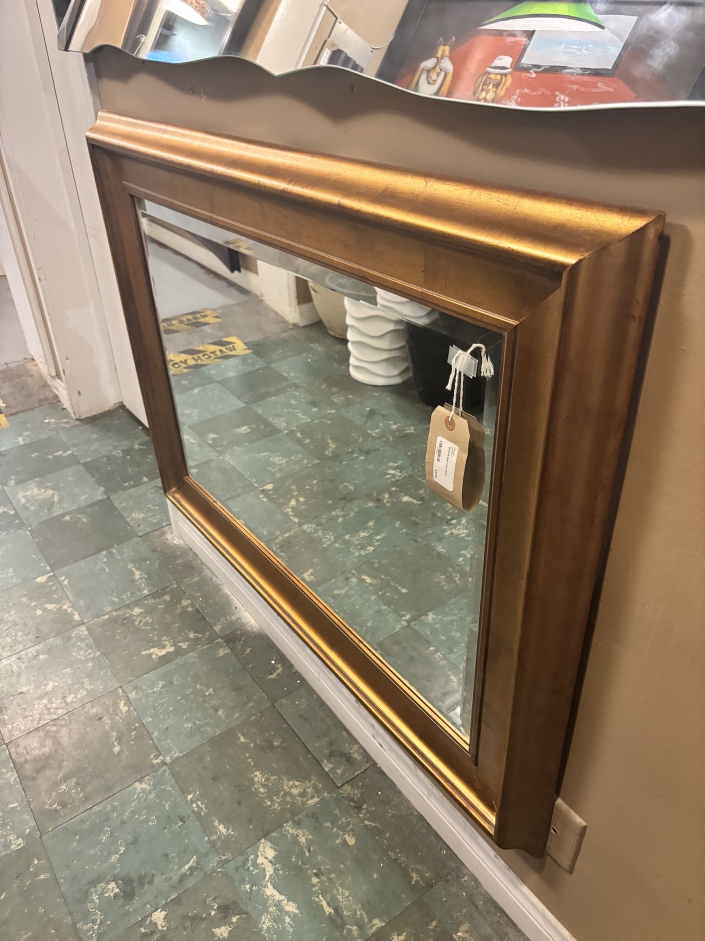 MIRROR Gold / Bronze frame Mirror - SKU: 9TC39J