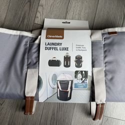 NEW-CleverMaid Laundry Luxe Duffel Tote Backpack