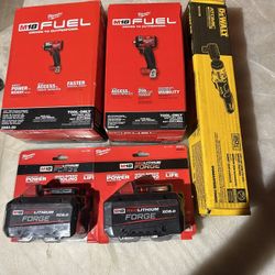 Milwuakee : Dewalt : .. Bulk tool and battery bundle !! ALL BRAND NEW  TAKE IT ALL FOR $625