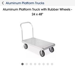Aluminum Platform Truck With Rubber Wheels