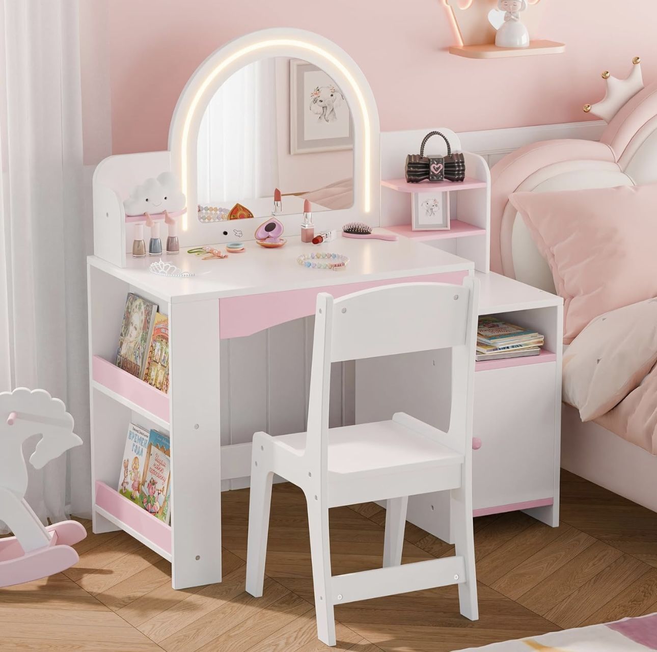 Kids vanity with lights
