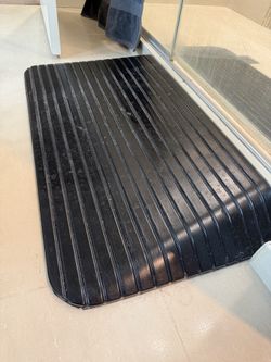Rubber Threshold Ramp / Wheelchair Shower Ramp