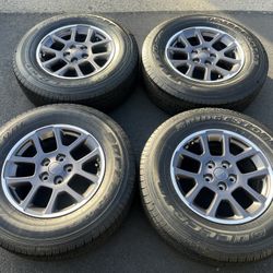 (4) 18” Jeep Gladiator Rubicon Wheels 255/70R18 Bridgestone - $550