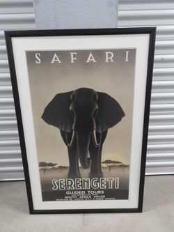 Framed Fine Art Africa 43"x28.75"